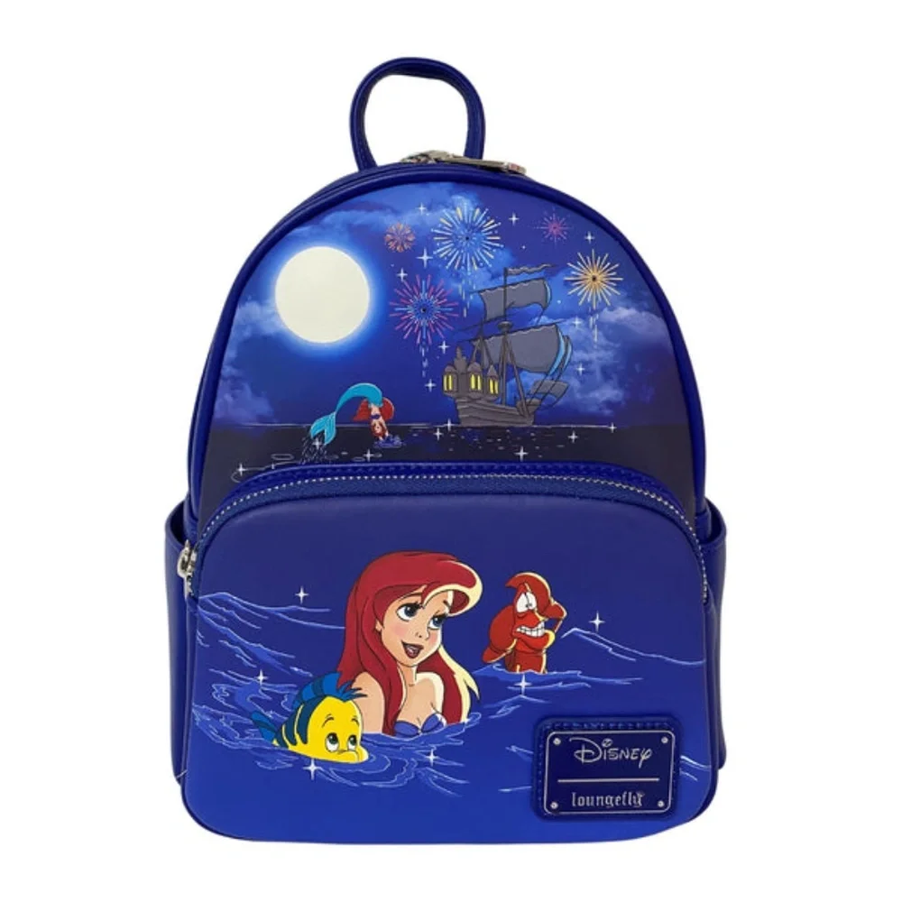 Loungefly The Little Mermaid Ariel Fireworks Glow and Light Up Mini Backpack - Picture 1 of 5